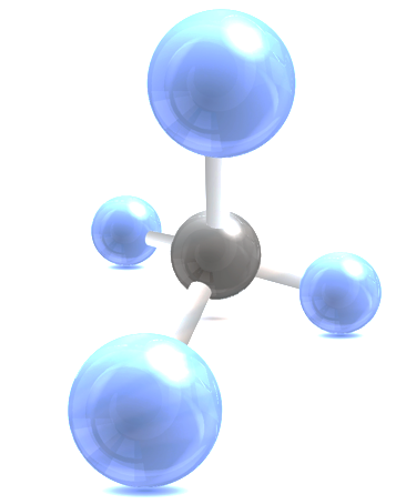 A blue spheres with white rods

AI-generated content may be incorrect.