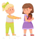 A cartoon of a child holding a doll

AI-generated content may be incorrect.