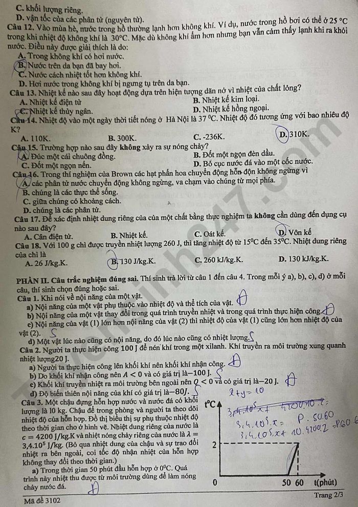 De thi giua ki 1 lop 12 mon Ly 2025 - THPT Nguyen Thi Minh Khai