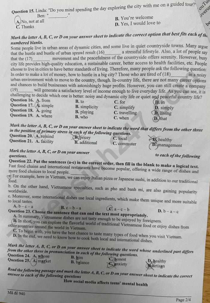 De thi giua hoc ki 1 lop 9 mon Anh 2025 - THCS Ngo Gia Tu