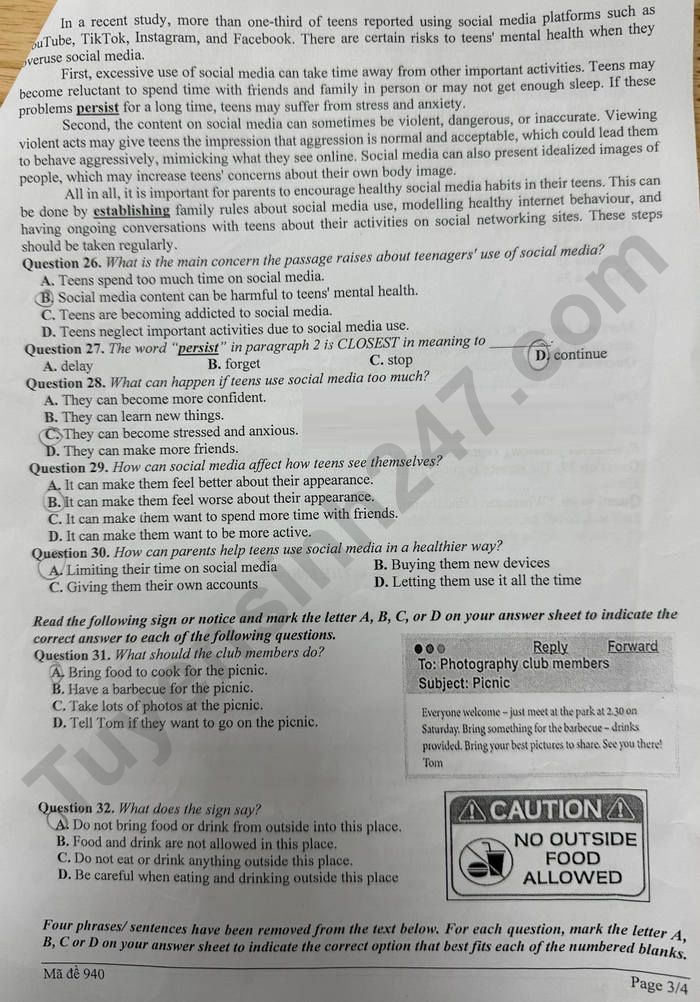 De thi giua hoc ki 1 lop 9 mon Anh 2025 - THCS Ngo Gia Tu