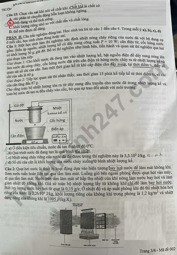 De thi giua ki 1 mon Ly lop 12 THPT so 2 Phan Boi Chau 2025