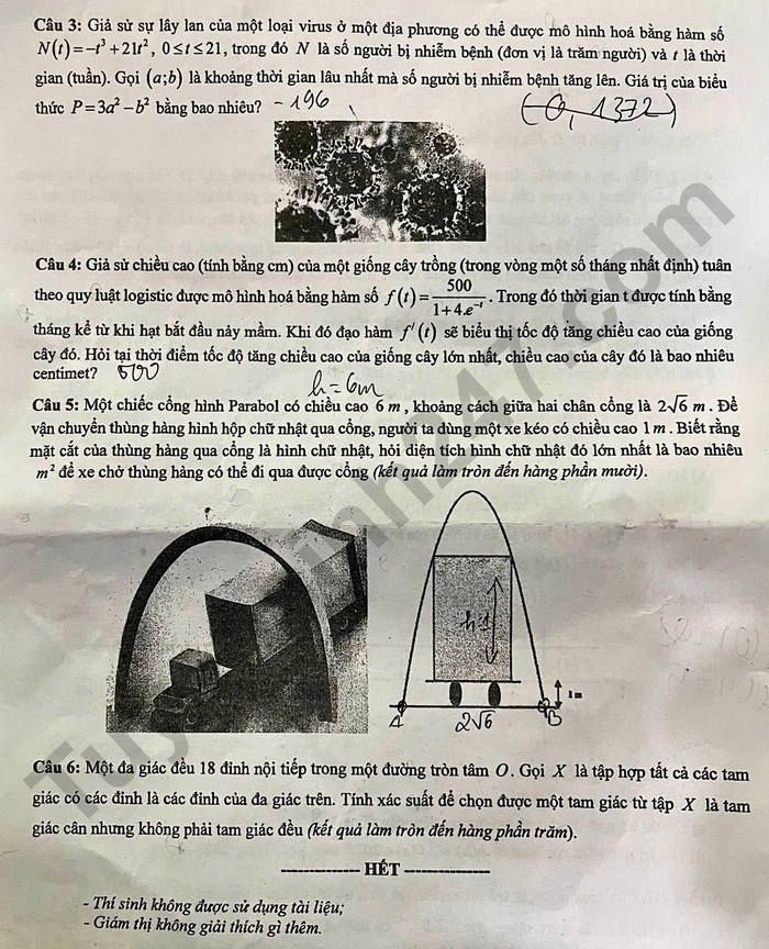 De thi giua ki 1 nam 2025 So GD Hung Yen - lop 12 mon Toan