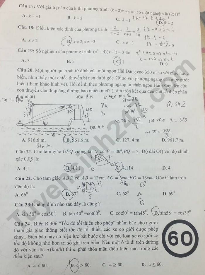 De kiem tra giua ki 1 Toan lop 9 THCS Han Thuyen 2025