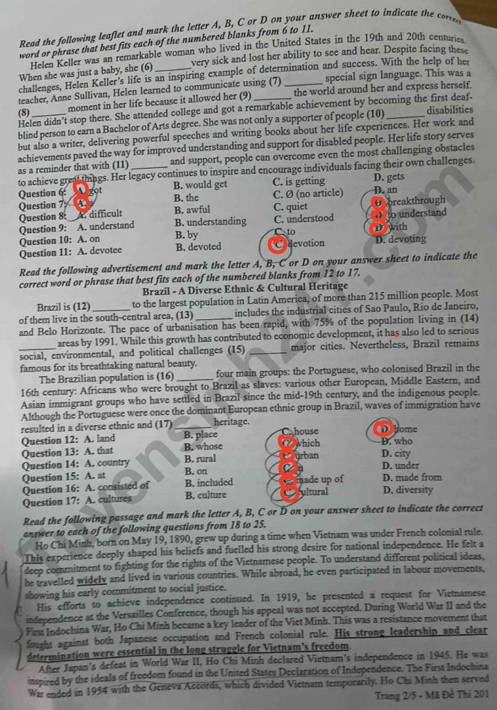 De thi giua hoc ki 1 nam 2025 THPT Lien Ha - mon Anh lop 12