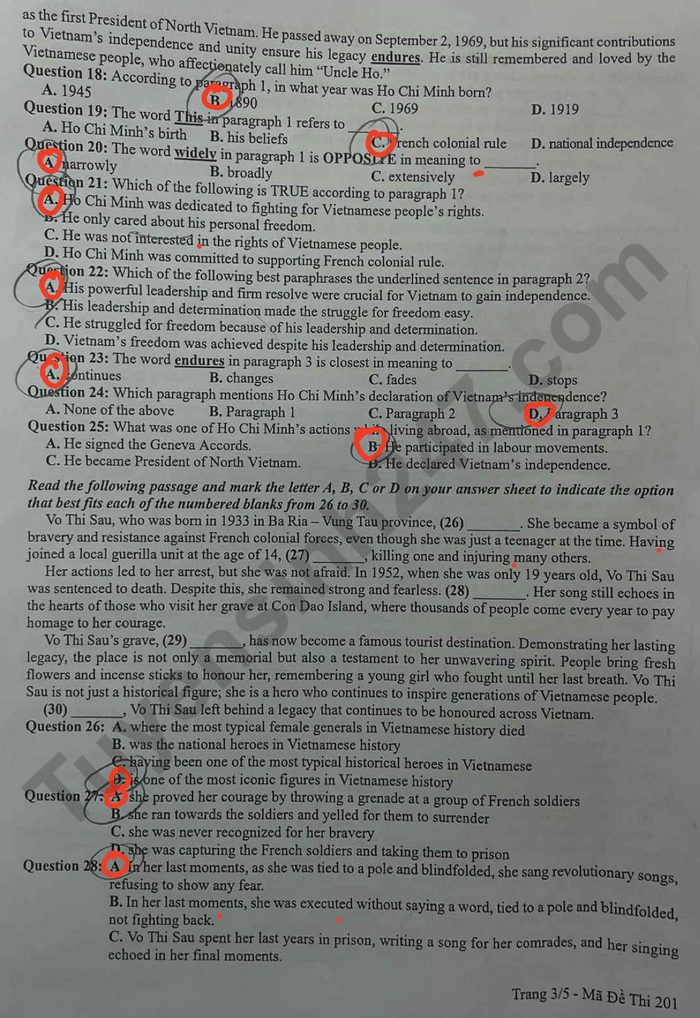 De thi giua hoc ki 1 nam 2025 THPT Lien Ha - mon Anh lop 12