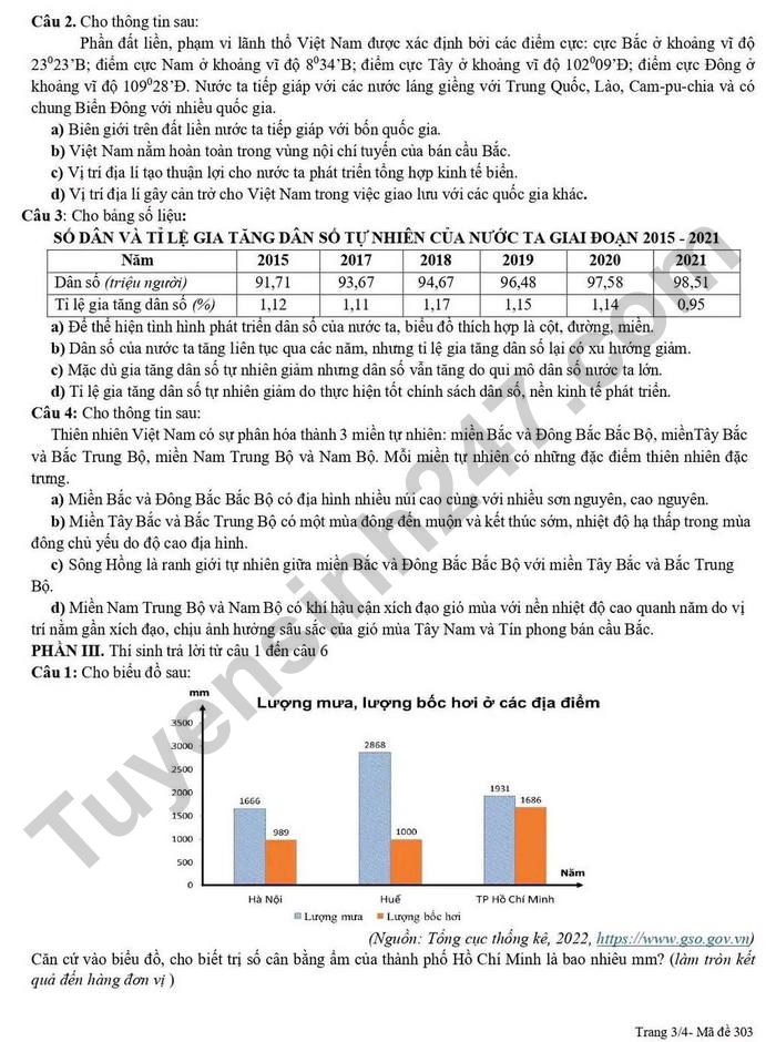 De thi giua ki 1 lop 12 mon Dia - THPT Kim Lien 2025