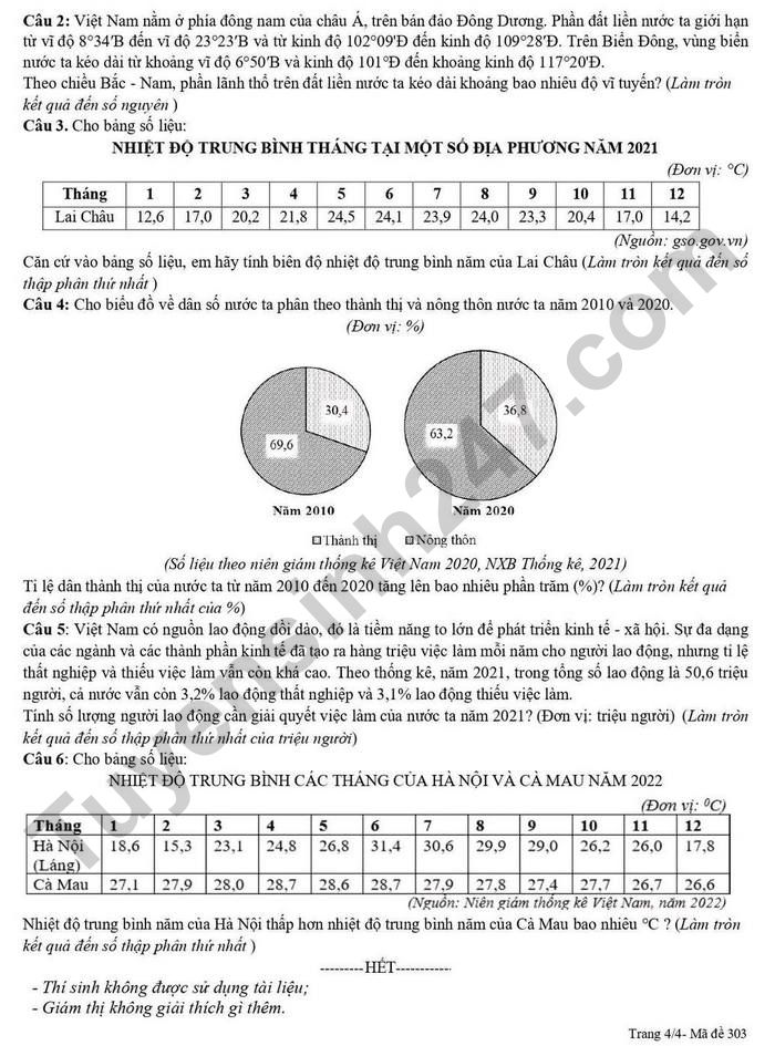 De thi giua ki 1 lop 12 mon Dia - THPT Kim Lien 2025