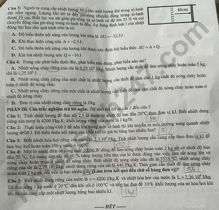 De thi giua ki 1 nam 2025 THPT Pleiku - lop 12 mon Ly