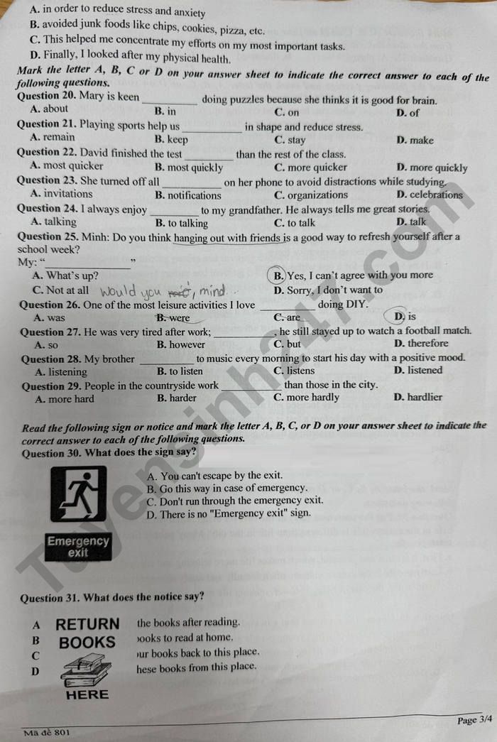 De thi giua ki 1 nam 2025 THCS Le Ngoc Han - lop 8 mon Anh