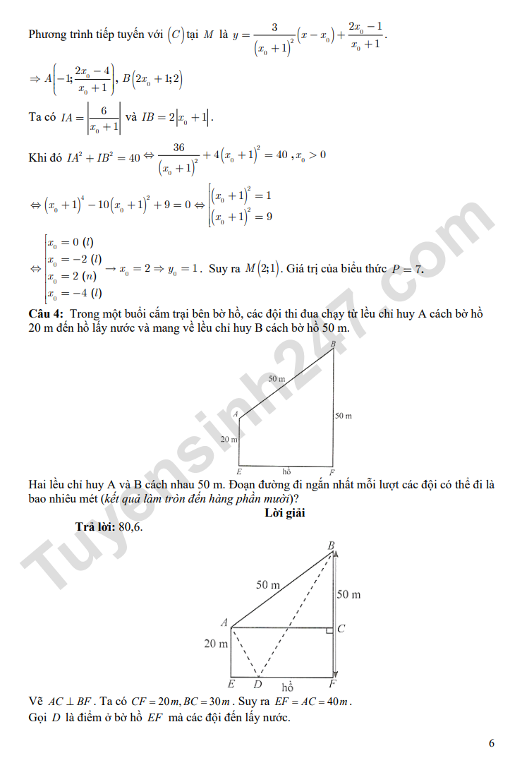 De thi thu tot nghiep THPT 2026 mon Toan 2026 - THPT Dao Duy Tu