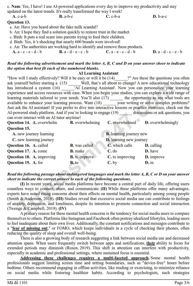 De thi thu tot nghiep THPT 2026 mon Anh - Cum truong Bac Ninh