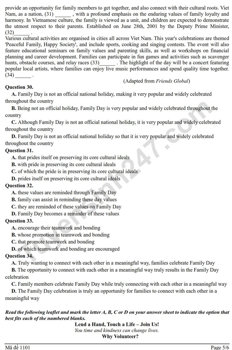 De thi thu tot nghiep THPT 2026 mon Anh - Cum truong Bac Ninh