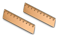 A pair of ruler with rings

AI-generated content may be incorrect.