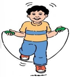 A child jumping rope with a jump rope

AI-generated content may be incorrect.