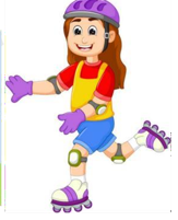 A cartoon of a child wearing roller blades

AI-generated content may be incorrect.