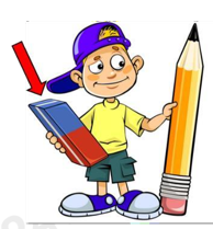 A cartoon of a child holding a pencil and eraser

AI-generated content may be incorrect.