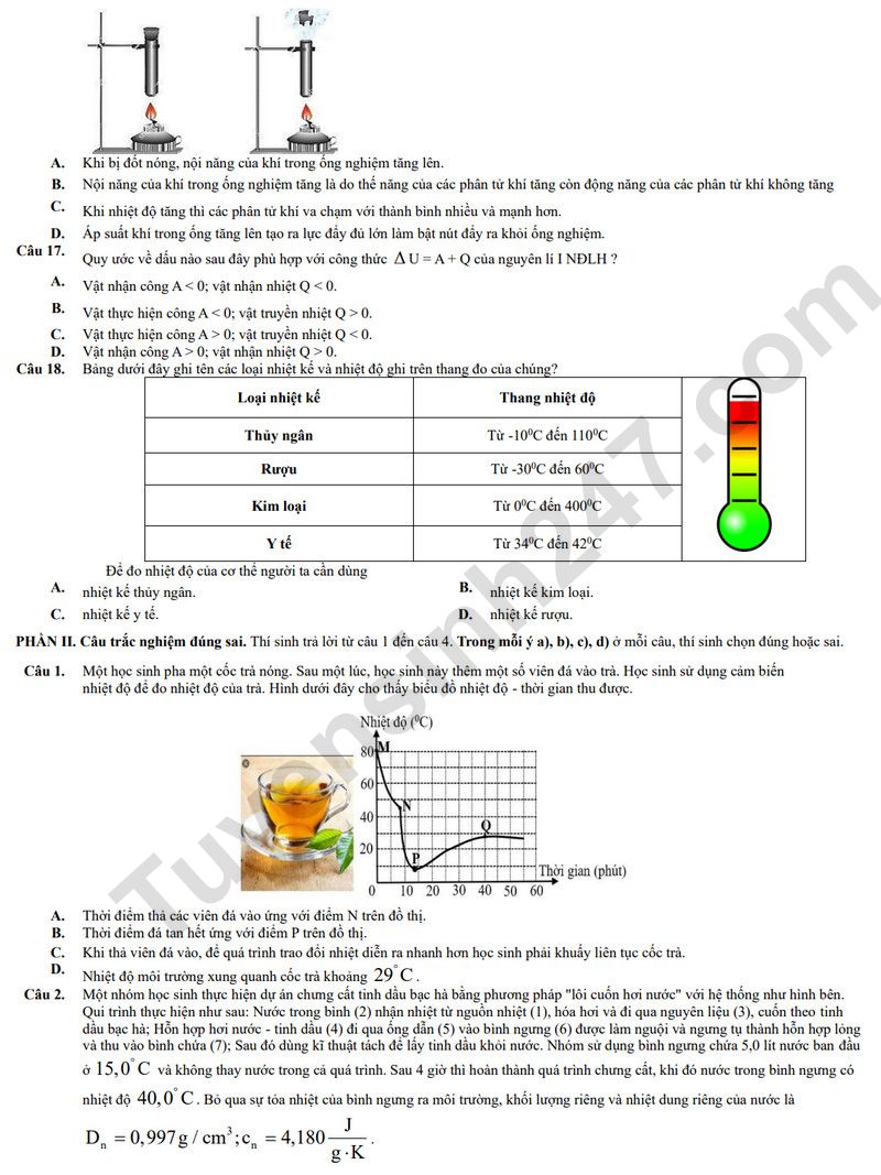 De thi thu tot nghiep THPT 2026 mon Ly - Cum truong Bac Ninh (Co dap an)