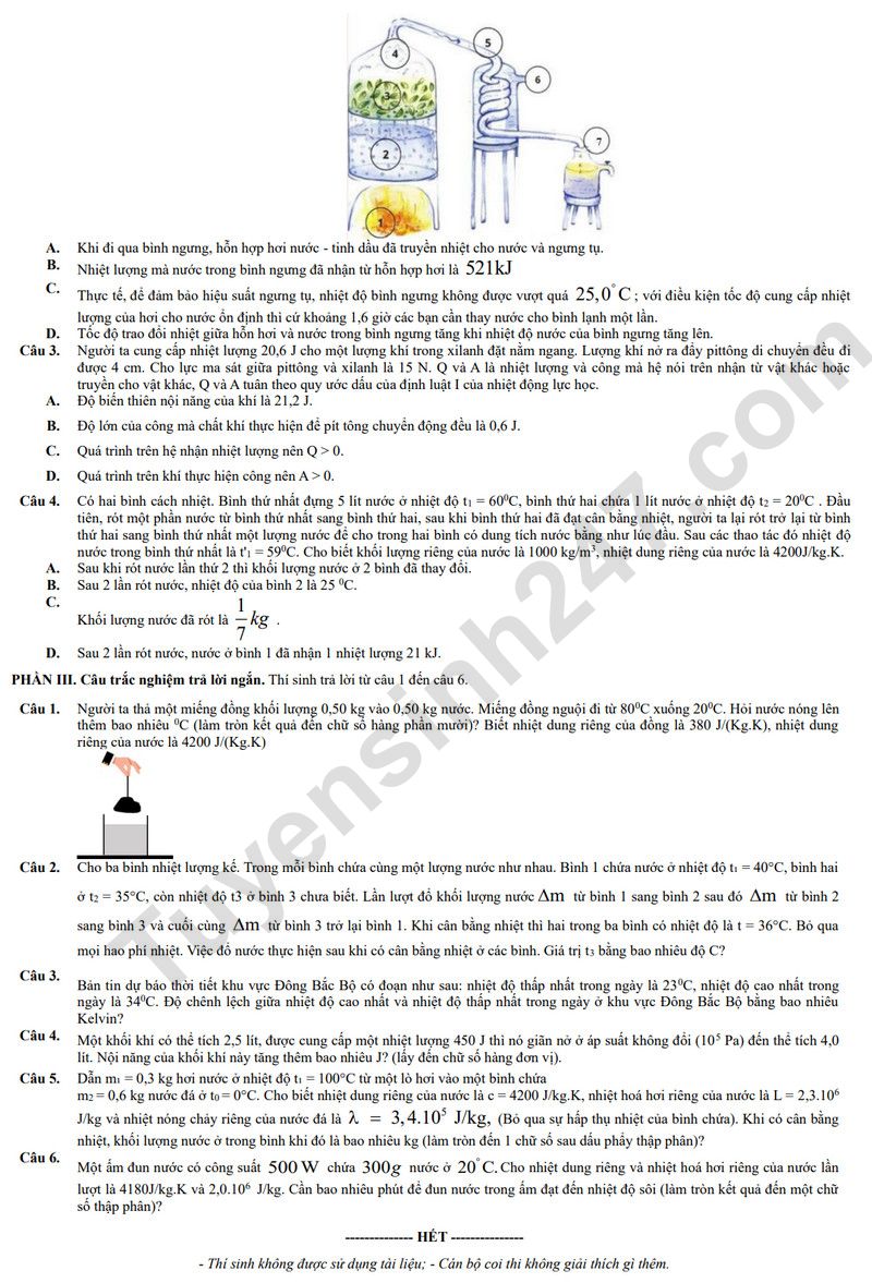 De thi thu tot nghiep THPT 2026 mon Ly - Cum truong Bac Ninh (Co dap an)