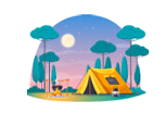 A yellow tent in the woods

AI-generated content may be incorrect.