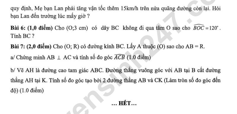 De thi giua ki 1 lop 9 mon Toan 2025 - THCS Quang Trung