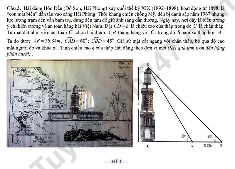 De thi giua ki 1 lop 10 mon Toan 2025 - THPT Thai Phien