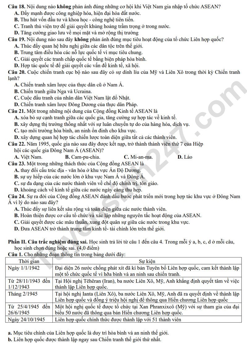 De thi giua hoc ki 1 lop 12 mon Toan 2025 - THPT so 1 Ngo Gia Tu