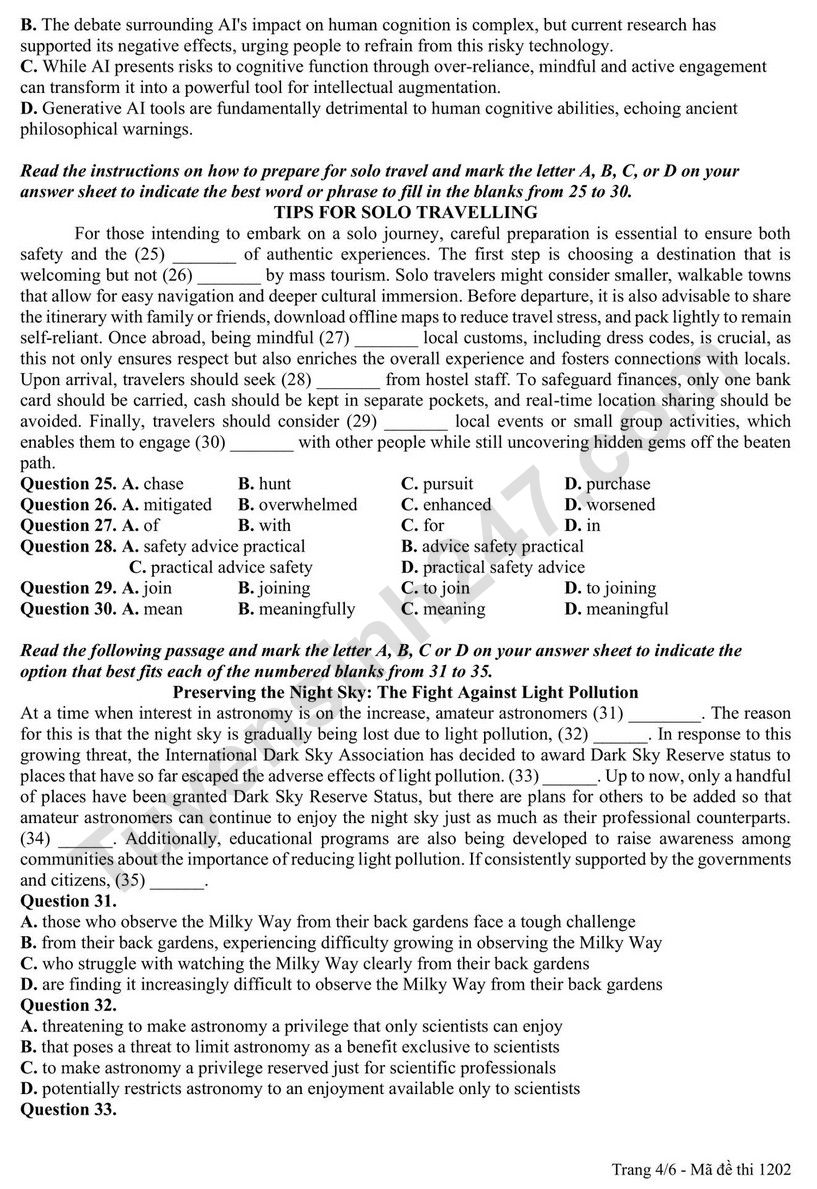 De thi thu mon Anh tot nghiep THPT 2026 - THPT Chuyen Bac Giang