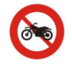 A sign with a motorcycle in the middle
AI-generated content may be incorrect.