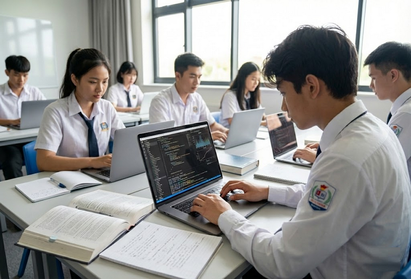 Hoc sinh pho thong chinh thuc hoc them mon hoc moi la tri tue nhan tao