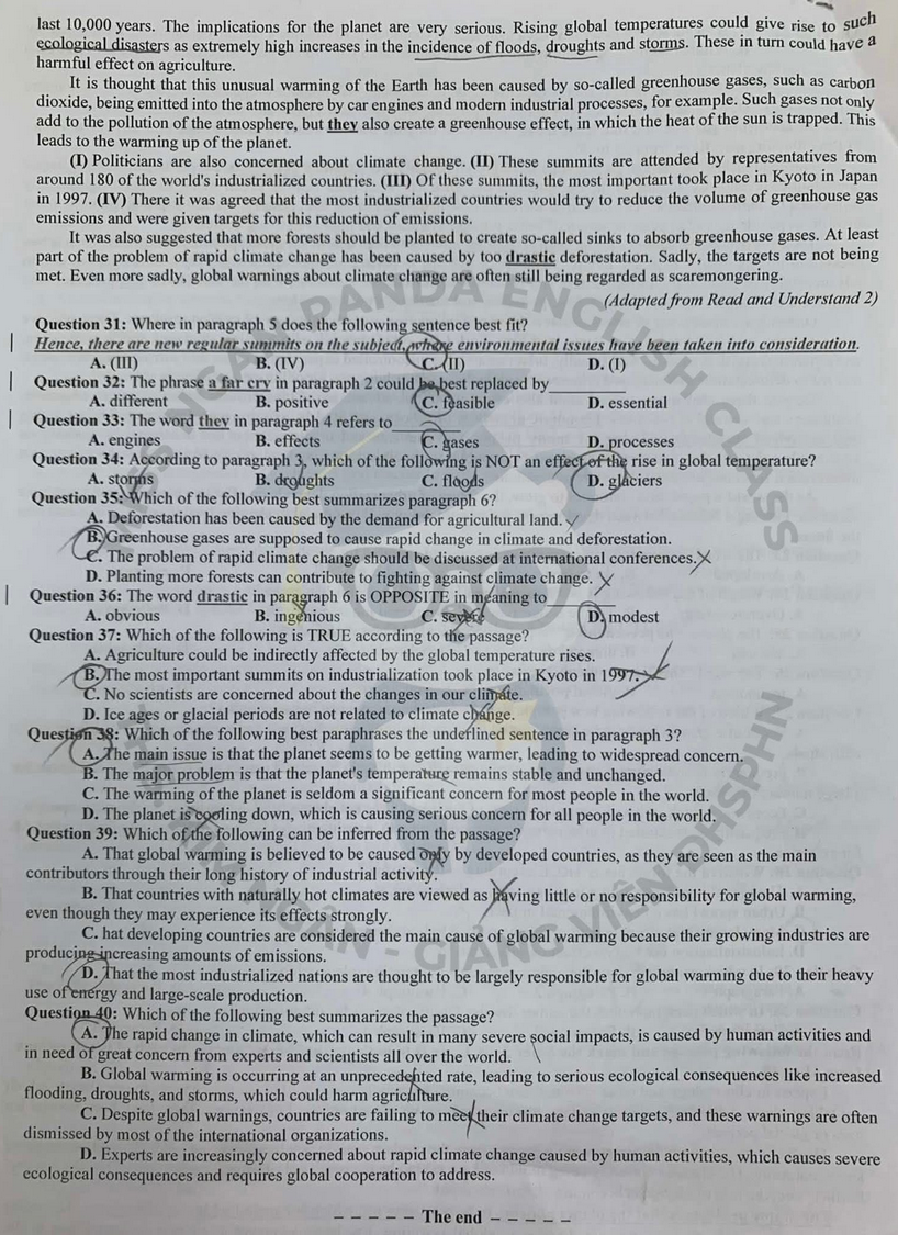 De thi hoc ki 1 lop 12 mon Anh 2025 - THPT Dong Da (Minh hoa)