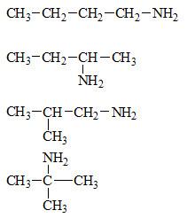 Có bao nhiêu chất đồng phân có cùng công thức phân tử C4H11N?
