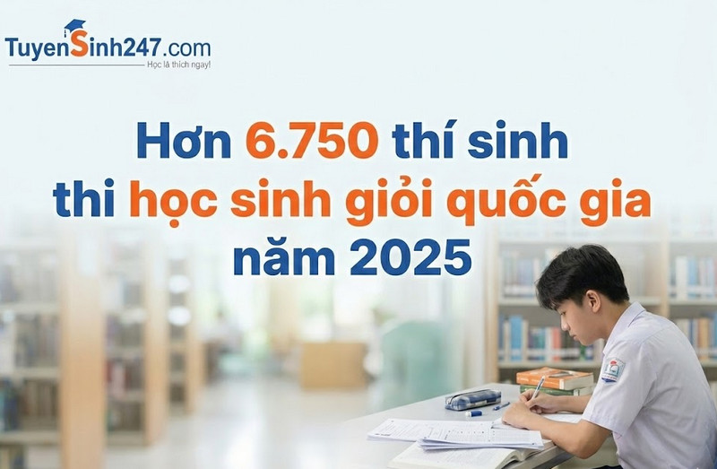 Hon 6.750 thi sinh thi hoc sinh gioi quoc gia nam 2025