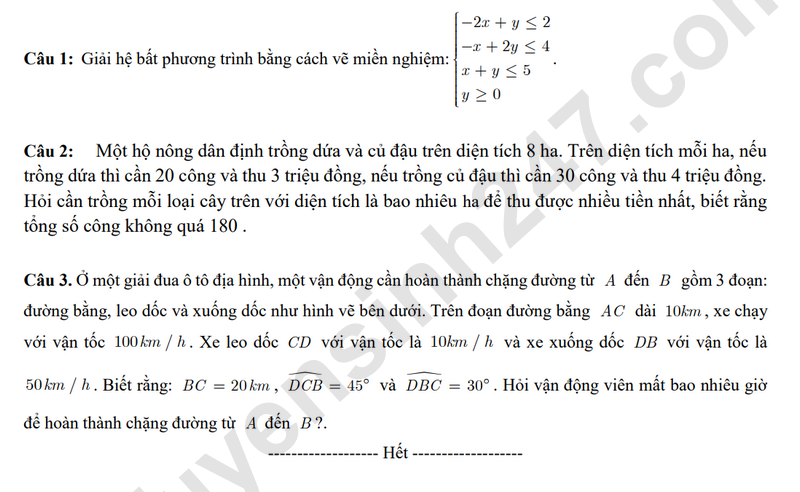 De thi hoc ki 1 lop 10 mon Toan nam 2025 - THPT Phung Khac Hoan