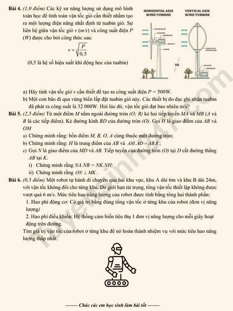 De thi hoc ki 1 mon Toan lop 9 nam 2025 - THCS Ngo Si Lien