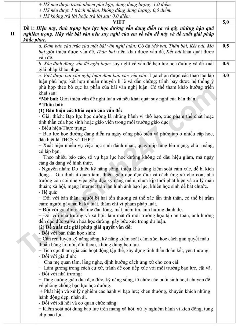 De thi cuoi ki 1 lop 9 mon Van 2025 - So GD Bac Ninh (Co dap an)