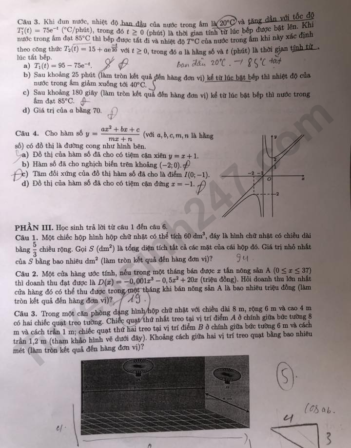 De thi ki 1 lop 12 mon Toan 2025 - So GD Bac Ninh