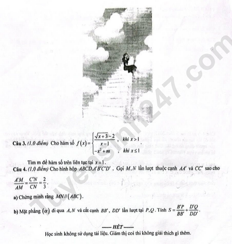 De thi ki 1 mon Toan lop 11 nam 2025 - THPT Le Quy Don