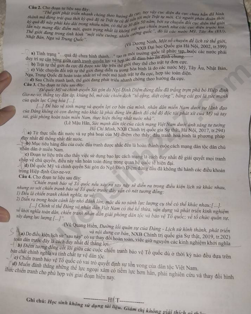 De thi ki 1 mon Lich su lop 12 nam 2025 - So GD Can Tho