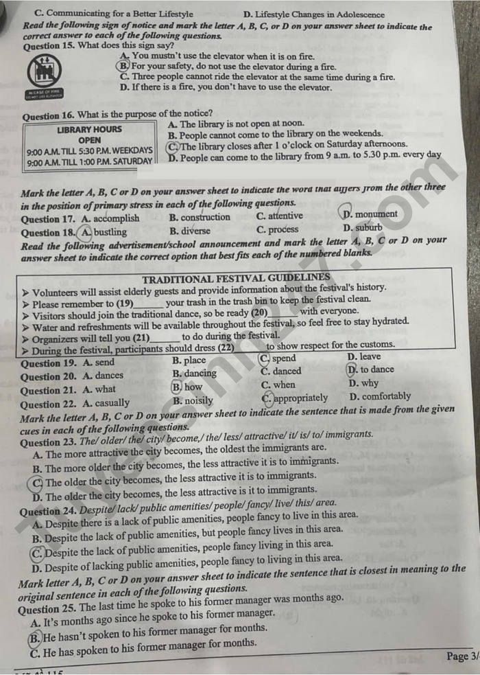 De thi ki 1 nam 2025 lop 9 mon Anh - THCS Le Ngoc Han