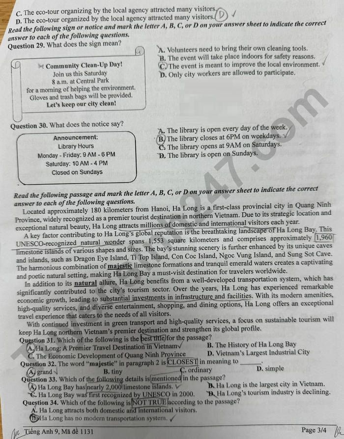 De thi hoc ki 1 lop 9 mon Anh 2025 - THCS va THPT Ta Quang Buu