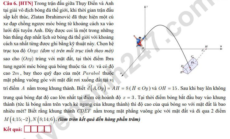 De thi thu tot nghiep THPT 2026 mon Toan - THPT Le Thanh Tong lan 1