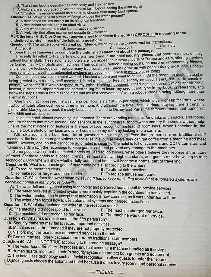 De thi hoc ki 1 lop 12 mon Anh 2025 - THPT Binh Phu