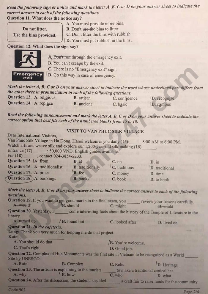 De thi hoc ki 1 lop 9 mon Anh 2025 - THCS Nguyen Phong Sac