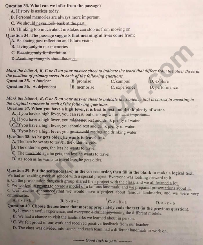 De thi hoc ki 1 lop 9 mon Anh 2025 - THCS Nguyen Phong Sac