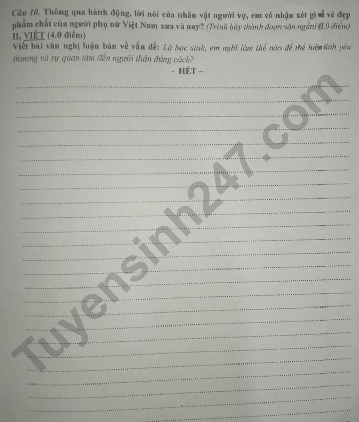 De thi cuoi ki 1 lop 9 mon Van 2025 - TH&THCS Xuan Tho 1