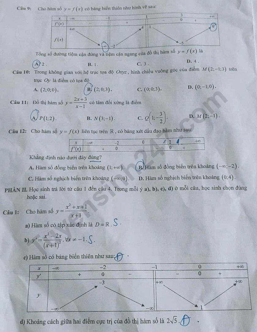 De thi thu tot nghiep THPT 2026 mon Toan - So GD Ninh Binh lan 1