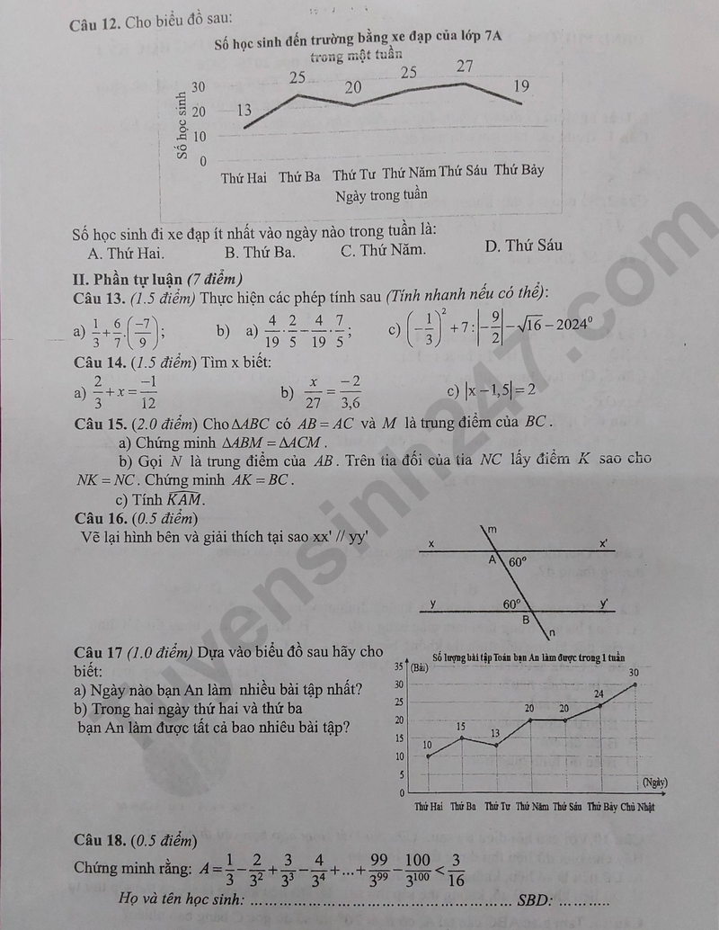 De thi HK 1 lop 7 mon Toan 2025 - Phuong Tinh Gia