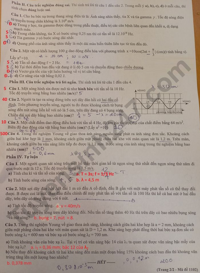 De thi hoc ki 1 mon Ly lop 11 THPT Chuyen Hung Vuong 2025