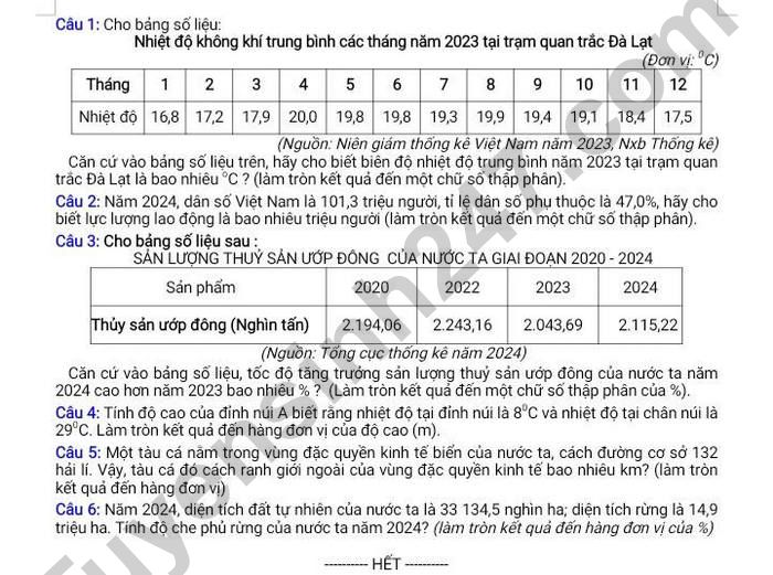 De thi thu tot nghiep THPT 2026 mon Dia - THPT Dong Trieu lan 1